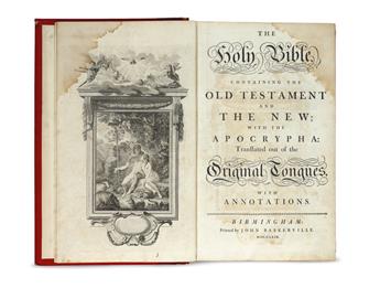 BIBLE IN ENGLISH.  The Holy Bible.  2 vols. in one.  1769-71